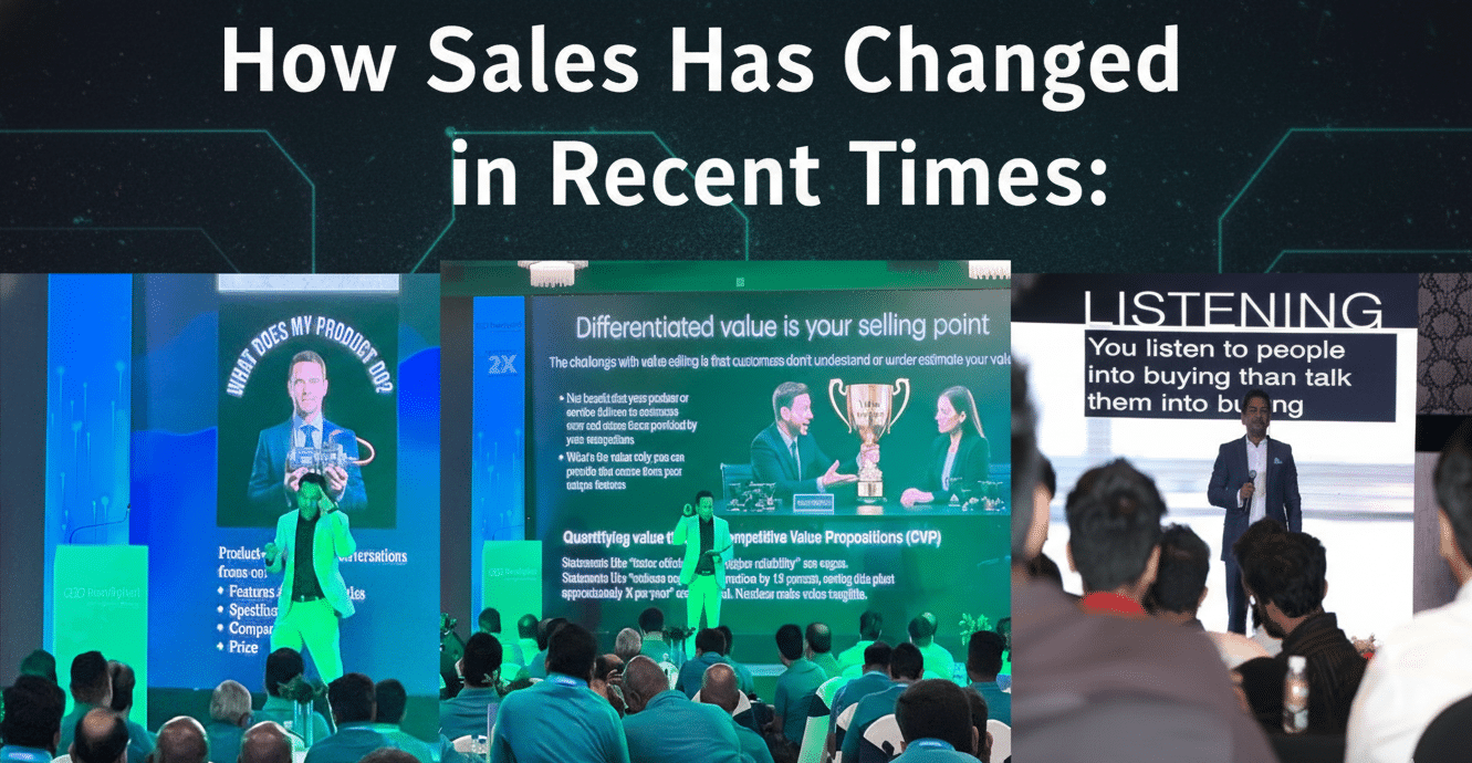 the way we sell has changed explained by a sales trainer in india